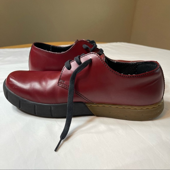 ✨11xHOST PICK✨(RARE) Dr. Martens Cherry Red Leather Lace Up Oxfords - Picture 7 of 13
